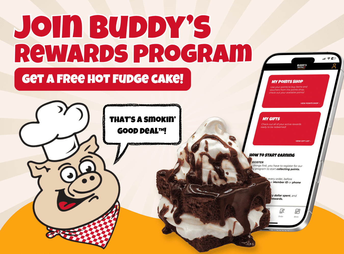 Join Buddy's rewards program